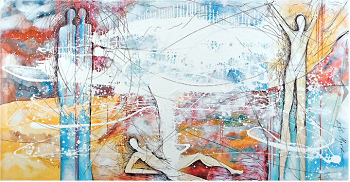 Abstract female painter | Israeli painter | paintings | אתי מור- ציור ופיסול